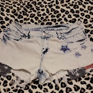 July 4th Distressed Shorts